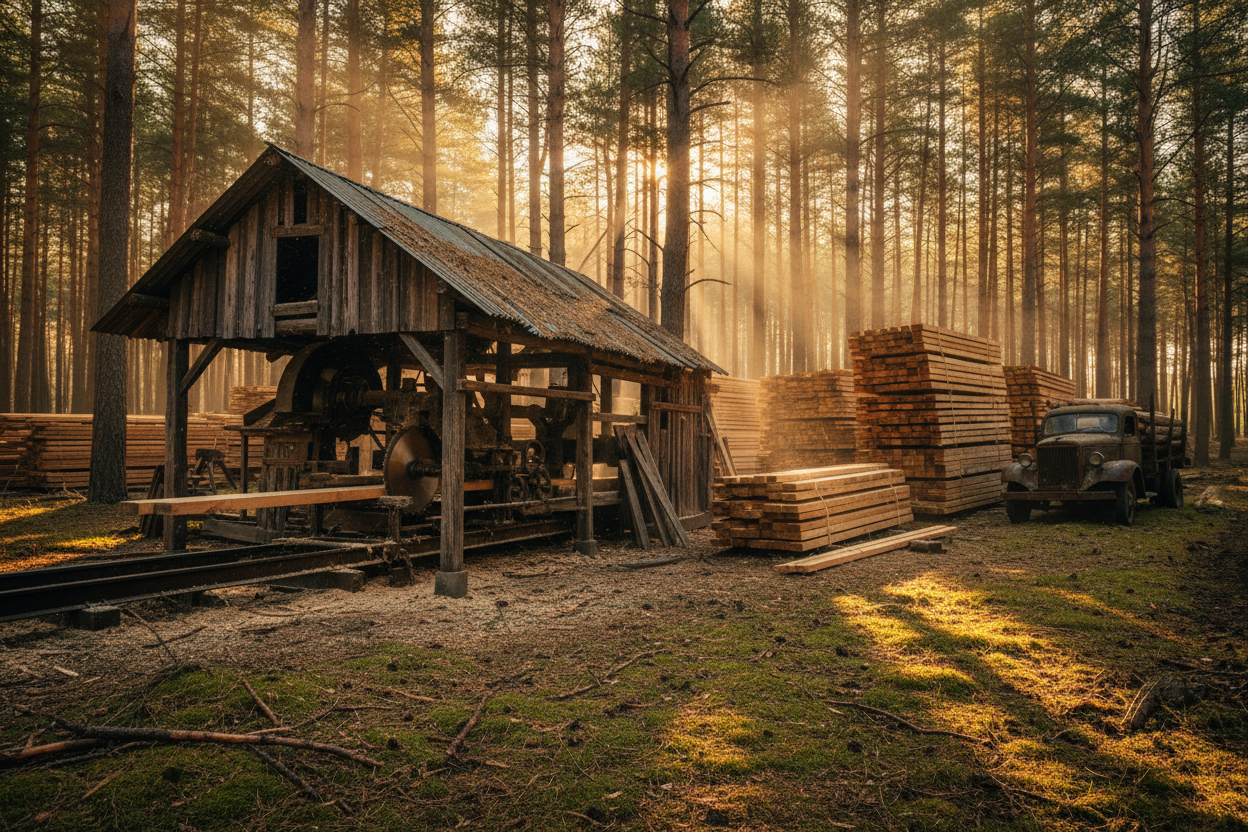 Sawmill Scene